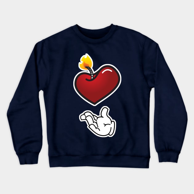 C'mon Baby Light My Fire Crewneck Sweatshirt by districtNative